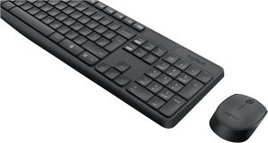 Logitech MK235 Wireless Keyboard and Mouse Combo - 2.4 GHz Wireless, 15 Fn Keys, 3-Year Battery Life, US Intl Layout