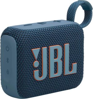 JBL GO 4 Bluetooth Speaker JBLGO4BLU - Portable, 15H Playtime, Powerful Sound, AURACAST Technology