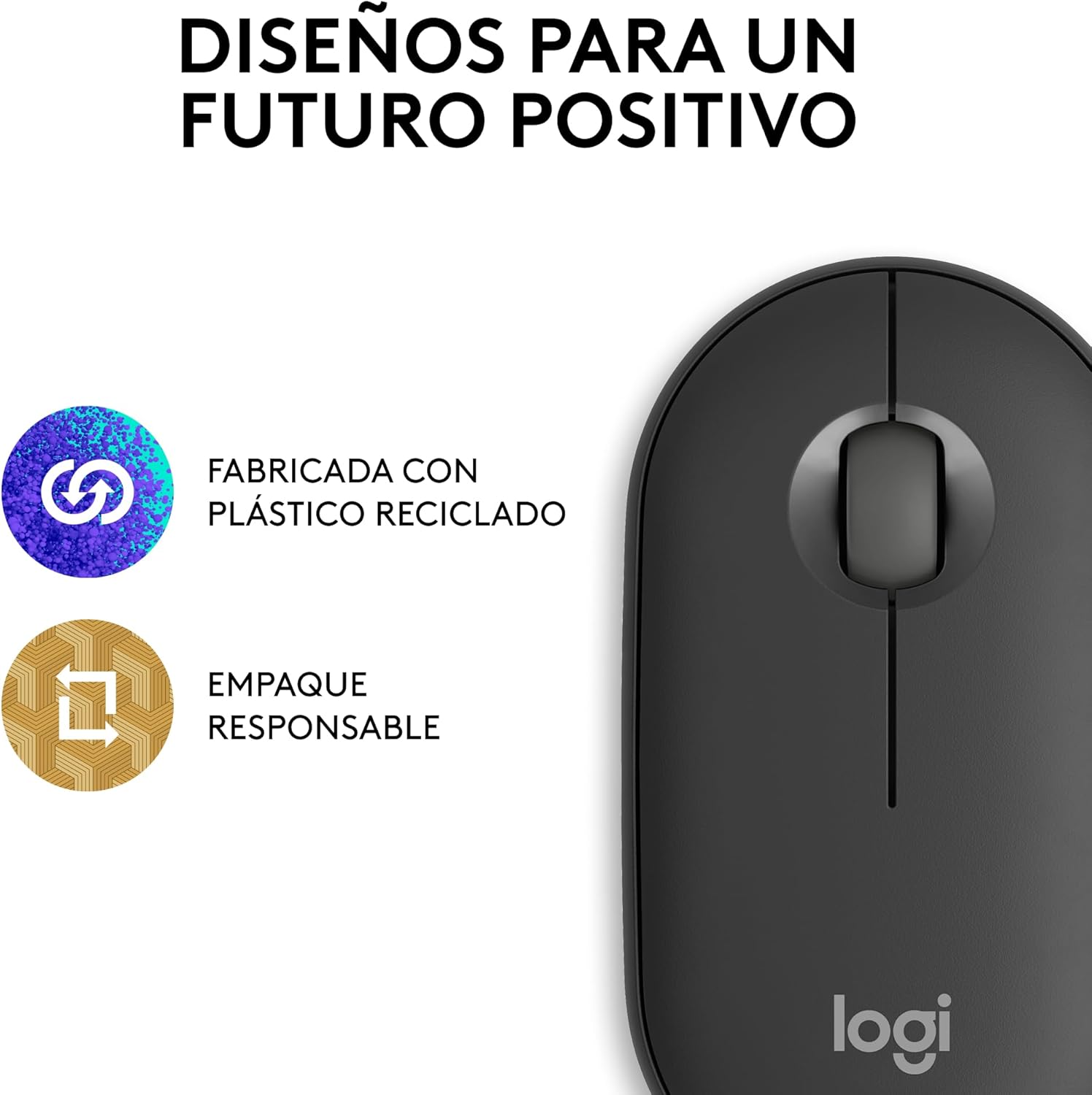 Logitech Pebble Mouse 2 M350s - Bluetooth Wireless, Lightweight, Customizable, Compatible with Windows, macOS, iPadOS, Android, ChromeOS - Image 10