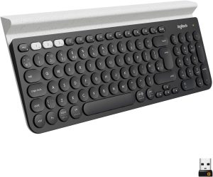 Logitech K780 Multi-Device Wireless Keyboard - Bluetooth & 2.4GHz, Compatible with Windows, Apple, Android, Chrome