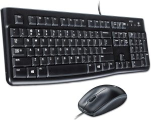Logitech MK120 920002565 Wired Desktop Set with Keyboard and Mouse