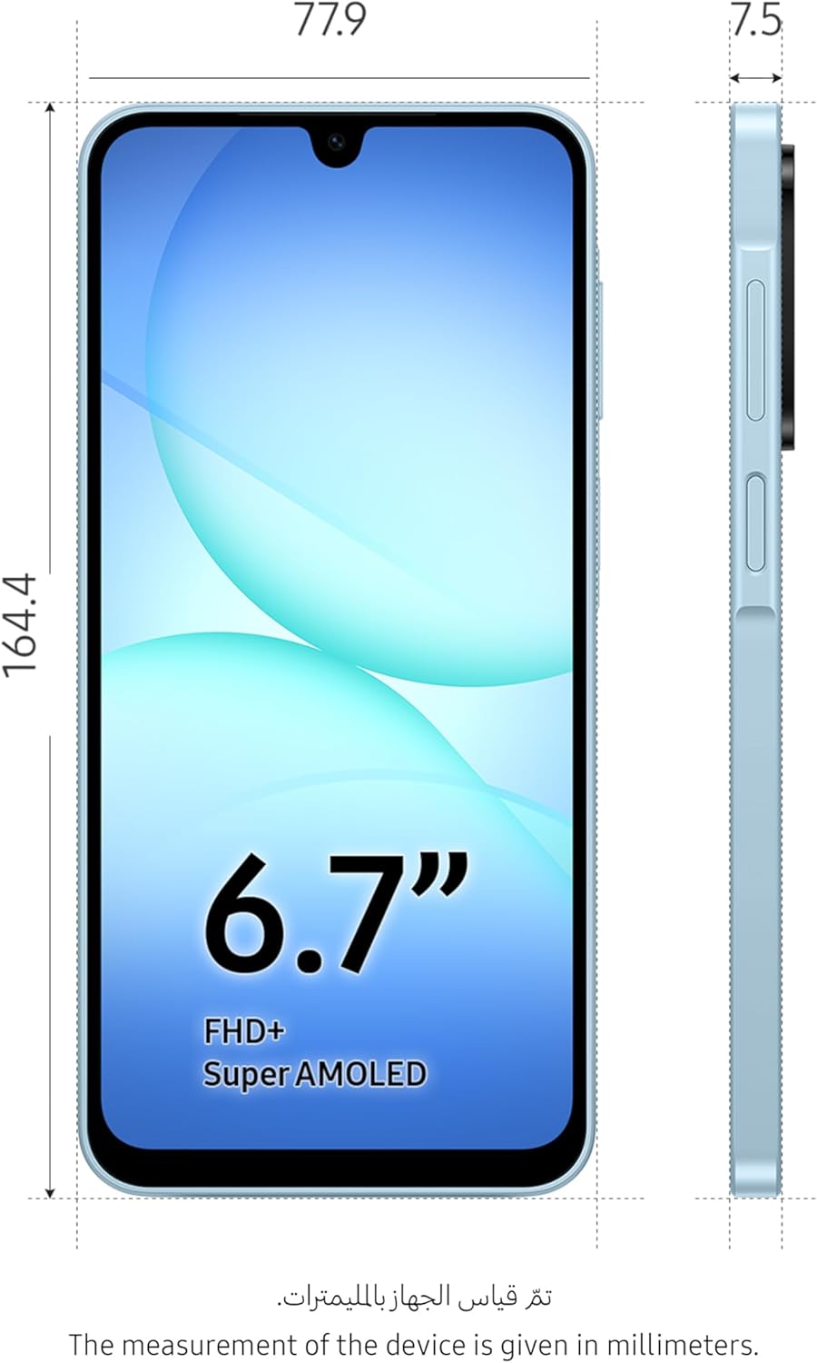 Samsung Galaxy A17 LTE Smartphone – 4GB RAM, 128GB Storage, 50MP OIS Camera, Blue - Image 3