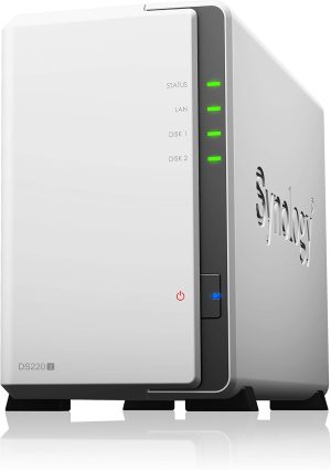 Synology DS220j NAS Server - 2-Bay, Ideal for Home and Personal Use
