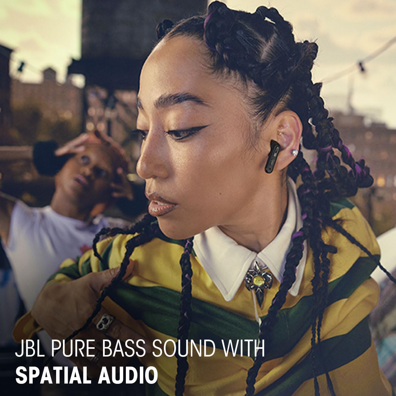 JBL Tune Beam 2 True Wireless Earbuds JBLTBEAM2GMAE with Bluetooth 5.3, 48H Battery & 6-Mics Noise Cancelling - Image 4