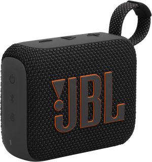 JBL GO 4 Portable Bluetooth Speaker JBLGO4BLK with AURACAST, 15H Playtime, Powerful Sound