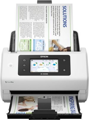 Epson Workforce DS-900WN Document Scanner - Duplex, 600x600 DPI, 70 ppm, USB 3.2 Gen 1x1, Gigabit Ethernet
