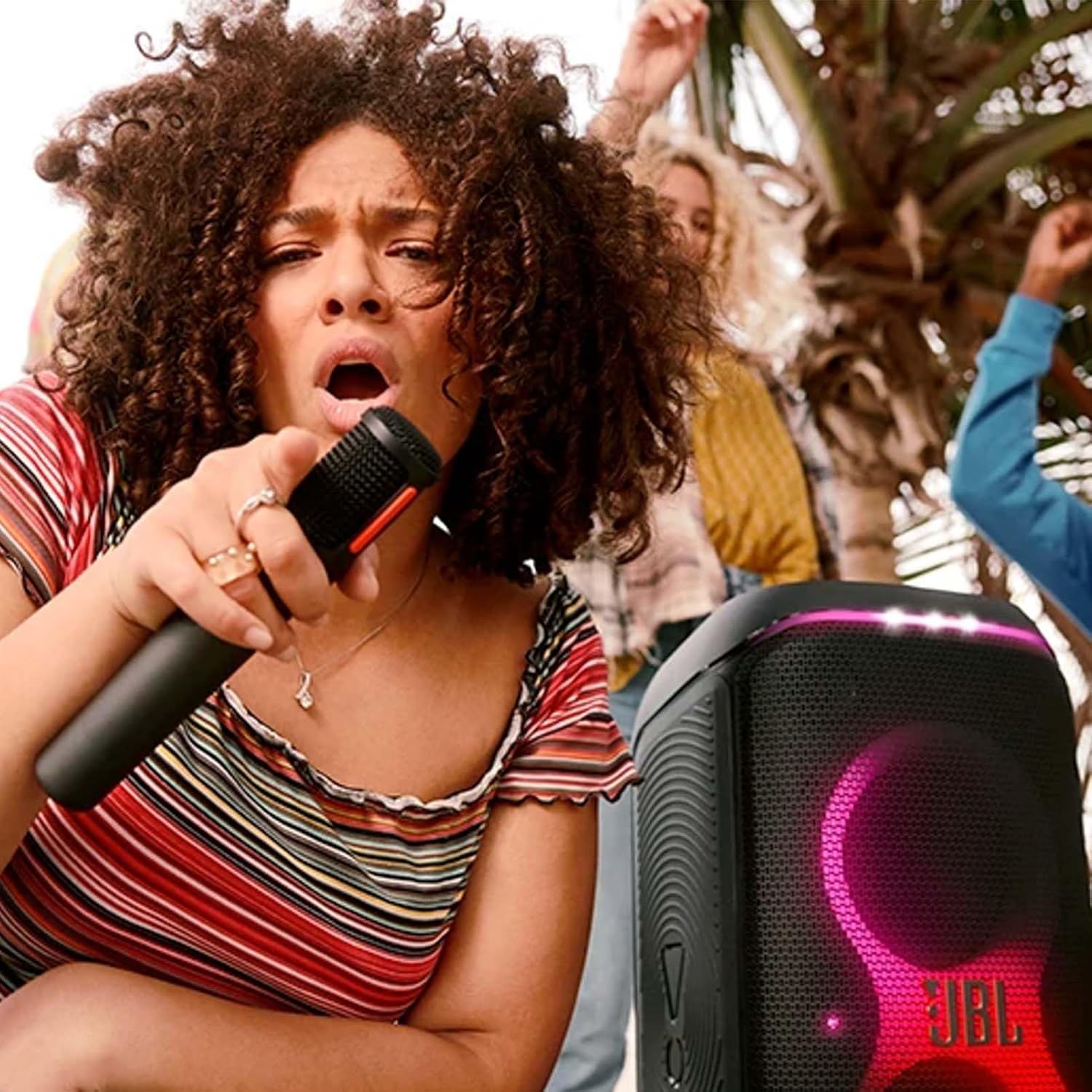 JBL PARTYBOX WIRELESS MIC JBLPBWIRELESSMIC - Rechargeable Battery, Digital Wireless Microphones, Black - Image 5