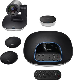 Logitech Group Video Conferencing Bundle with Expansion Mics for Large Meeting Rooms