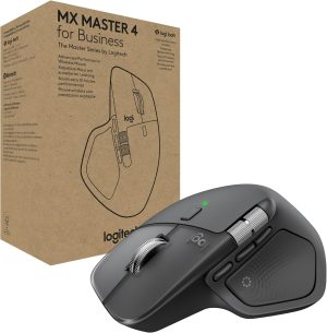 Logitech MX Master 4 for Business Wireless Mouse - 8K DPI, MagSpeed Scrolling, Logi Bolt, Bluetooth, USB-C Charging