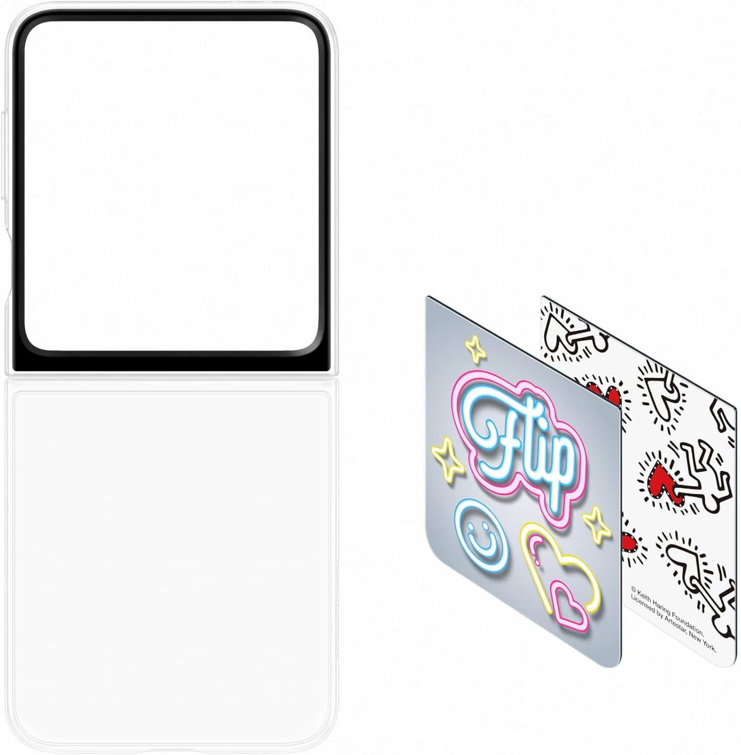 Samsung Galaxy Z Flip6 Silicone Case with Ring, Navy - Image 5