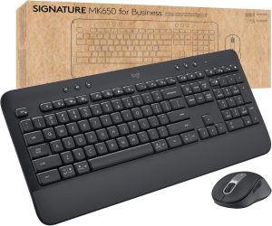 Logitech Signature MK650 Combo - Wireless Mouse and Keyboard with Logi Bolt, Bluetooth, SmartWheel, Compatible with Windows/Mac/Chrome/Linux