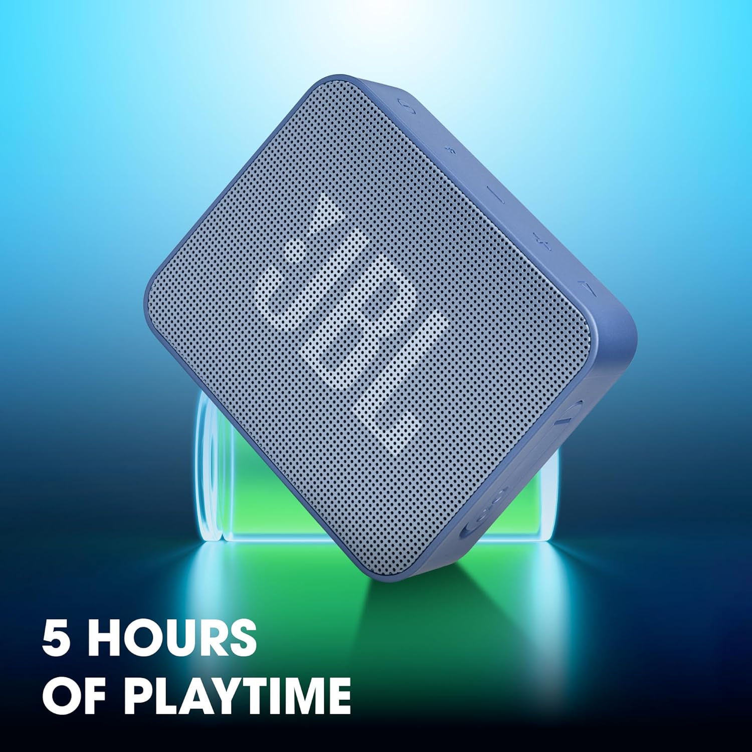 JBL Go Essential Portable Waterproof Speaker JBLGOESBLU - Wireless Bluetooth, IPX7 Waterproof, 5-Hour Battery - Image 3