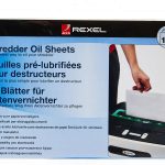 Rexel Shredder Oil Sheets 2101948, Pack of 12, A5 Size for Shredder Maintenance
