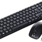 Logitech MK220 Compact Wireless Keyboard and Mouse Combo - 2.4 GHz Wireless, 24-Month Battery, UK English QWERTY Layout